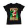 Tricou adler dama naughty santa negru