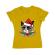Tricou adler dama santa claws galben