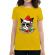 Tricou adler dama santa claws galben