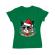 Tricou adler dama santa claws verde mediu