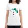 Tricou adler dama snowman alb