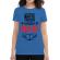 Tricou adler dama white christmas albastru azuriu