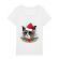 Tricou stanley stella dama santa claws alb
