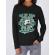 Hoodie dama cu gluga cotton wood negru