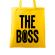Sacosa din panza the boss galben