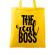 Sacosa din panza the real boss galben