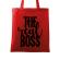 Sacosa din panza the real boss rosu