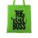 Sacosa din panza the real boss verde mar