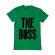 Tricou adler barbat the boss verde mediu