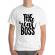 Tricou adler barbat the real boss alb