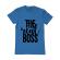 Tricou adler barbat the real boss albastru azuriu