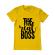 Tricou adler barbat the real boss galben