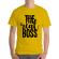 Tricou adler barbat the real boss galben