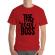 Tricou adler barbat the real boss rosu