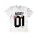 Tricou adler copil bad boy alb