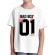 Tricou adler copil bad boy alb