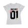 Tricou adler dama bad boy alb