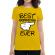 Tricou adler dama best boyfriend ever galben