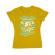 Tricou adler dama cotton wood galben