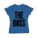 Tricou adler dama the boss albastru azuriu