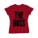Tricou adler dama the boss rosu