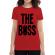 Tricou adler dama the boss rosu
