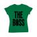 Tricou adler dama the boss verde mediu