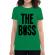 Tricou adler dama the boss verde mediu