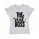 Tricou adler dama the real boss alb