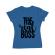 Tricou adler dama the real boss albastru azuriu