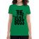 Tricou adler dama the real boss verde mediu