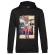 Hoodie barbat cu gluga tiger head negru
