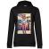 Hoodie dama cu gluga tiger head negru