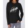 Hoodie dama cu gluga when nothing goes right negru
