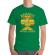 Tricou adler barbat namaste motherfucker verde mediu