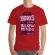Tricou adler barbat open books rosu