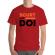Tricou adler barbat scurt si pe doi rosu