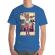 Tricou adler barbat tiger head albastru azuriu