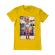 Tricou adler barbat tiger head galben