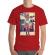 Tricou adler barbat tiger head rosu