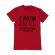 Tricou adler barbat too close rosu