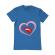 Tricou adler barbat buze si inima albastru azuriu