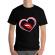 Tricou adler barbat buze si inima negru