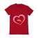 Tricou adler barbat buze si inima rosu