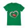 Tricou adler barbat buze si inima verde mediu