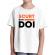 Tricou adler copil scurt si pe doi alb