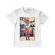 Tricou adler copil tiger head alb