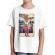 Tricou adler copil tiger head alb