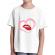 Tricou adler copil buze si inima alb