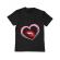 Tricou adler copil buze si inima negru